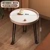 Mesa de centro para sala de estar, uso doméstico, mesa pequena dobrável, mesa lateral para sofá, mesa de canto, mesa de chá para varanda, mesa redonda pequena portátil, mesa de feira
