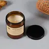 Vela Perfumada Transfronteriza Estilo Ins Cera de Soja Vidrio Vela Perfumada para el Hogar Fragancia Vegetal Marrón Adornos