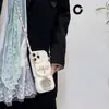 Espejo de Maquillaje Adecuado para Funda de Teléfono Móvil Iphone16Promax Todo Incluido Apple 17Air Cartera con Monedero Cruzado 14/15