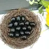Cristal Natural Transfronterizo Mini 2cm Adornos de Huevo de Pájaro Ágata Jade Huevo de Mineral de Amoy Decoración de Huevo de Pascua