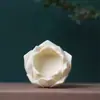 Marfil con detalles dorados, base de loto, adornos decorativos, varias bases para estatuas de Guanyin y Buda, decoraciones para coche y escritorio