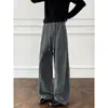 Pantalones de Chándal de Punto con Estrellas en Sarga Negra para Hombre Otoño Estilo Chanel Pantalones Casuales Rectos Relajados Estilo Americano