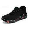Zapatos tipo calcetín de verano para pareja estilo transfronterizo, ligeros, talla grande, transpirables, de punto volador, casuales, para correr, zapatos deportivos de suela gruesa, zapatos para hombre