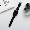 Adecuado para correa de apple watch s8 patrón lichi correa casual de cuero iwatch1-7 SE