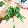 Novo Modelo 30 # Fio Multicor de Tamanho Médio com Laço Bordado a Ouro, Decoração de Flor Puxada à Mão, Filme Arco-Íris para Embrulho de Presente de Natal Flor Puxada.