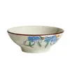 Cerámica de Color Bajo Vidriado Jingdezhen Vajilla Bol de Color Hogareño Retro Bol de Cerámica Chino Bol para Arroz Bol para Fideos Bol para Sopa Bol para Postre