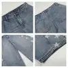 Jeans de Pierna Ancha con Estampado de Estrella de Cinco Puntas en el Lado para Hombre, Nuevo Estilo de Primavera con Diseño Diagonal, Corte Holgado, Pantalones Largos Casuales para Mujer