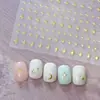 Pegatina para Uñas Estilo Ins Caliente Estrella de Cuatro Hombres Estrella de Cinco Puntas Estrella de Ensueño Decoración Pegatina para Uñas en Relieve Oro y Plata
