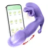 Aplicación Popular de Comercio Exterior de Lisa Huevo Vibratorio Telescópico Vestible Control Remoto Juguete Sexual Femenino de Larga Distancia Masturbador