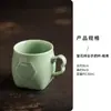 Taza de Té Casera Estilo Chino con Asa, Taza para Beber Agua Antiescaldante, Taza Pequeña de Café para Oficina, Taza de Cerámica de Regalo