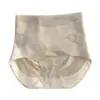Calcinha de Renda Cruzada Nude de Cintura Alta Ultra Fina para Afinar a Barriga Levantar o Bumbum para Mulheres Forro 100% Algodão Venda Direta da Fábrica