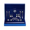Set de Pendientes de Plata de Ley S925, Pendientes Largos de Borla con Lazo Asimétrico, Regalo de Cumpleaños para Novia