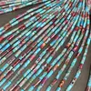 4X13mm tubo cilíndrico forma de pilar imperial cuenta tubular Piedra de Jaspe Impresión multicolor opcional