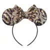 Nuevas Diademas Transfronterizas, Diademas Europeas y Americanas para Adultos con Estampado de Leopardo, Accesorios para el Cabello Infantiles para Fiestas Navideñas con Estampado de Leopardo