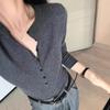 Suéter de Punto de Lana Estilo Old Money para Mujer, Corte Ajustado, Hombro Normal, Nuevo Modelo 26, Cuello en V para Otoño e Invierno, Capa Base Ajustada