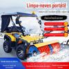 Propriedade de limpa-neve de carro de quatro rodas comunidade Fábrica Estrada remoção de neve máquina de arremesso de neve empurrador de mão