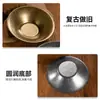 Plato Retro de Acero Inoxidable para Pasta, Plato Profundo para Frutas, Plato para Comida Occidental Estilo Industrial Antiguo Comercial, Bol para Fideos, Plato para Ensalada