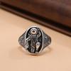 Nuevo Anillo de Astronauta para Hombre Moderno de Alta Gama Sentido Robot Anillo de Dedo Vintage de Astronauta para Hombre Anillo de Pareja Mujer