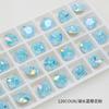 Dongzhou Cristal Explosão Flor de Gelo Quadrado Gordinho Nail Art Diamante 12mm Rachadura de Gelo Diamante de Formato Especial com Fundo Pontiagudo Flash Acessórios de Nail Art