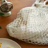Bolsas de Malha de Algodão Mais Vendidas da Amazon, Sacolas de Compras Ecológicas para Supermercado, Sacolas de Compras de Malha, Bolsas de Malha Portáteis para Frutas e Verduras