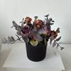 Flor artificial de bonsai de camomila rosa bolha, decoração de flores de plástico por atacado