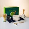 Popular Set de Té Matcha de Hongo Japonés de Amazon Tazón de Matcha Cerámico con Pico Batidor de Té Caja Colorida de 100 Piezas Gama Alta
