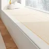 Linha de creme estilo ins almofada de bay window tapete de cabeceira tapete tapete de quarto tapete de sala de estar tapete de laço longo para quarto piso do quarto