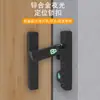 Trinco de Porta Luminoso sem Furo para Banheiro, Ferrolho Montado na Superfície, Fechadura para Porta de Madeira, Ferrolho de Porta, Fivela Antifurto, Trinco Preto de Ângulo Reto