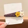 Pinza para el Cabello Melaleuca Otoño e Invierno para Mujer Lazo Estampado Leopardo Exquisita Pinza BB Accesorios para el Cabello Nuevo Estilo 2026 Pinza de Pato de Punto Versátil