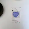Capa de Celular Ins Simples Coração com Suporte Airbag Vidro Estéreo Cor Pura Gema Magnético Telescópico Suporte Magsafe