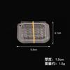 Mini Lonchera Artificial Transparente Caja de Comida Rápida Lonchera en Miniatura Vajilla DIY Juguete de Comida Caja de Embalaje Accesorios de Vajilla