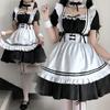 Disfraz de sirvienta japonesa COS, lindo vestido de estudiante, traje de Lolita de hermano mayor, disfraz secundario de talla grande para uso diario.