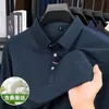 Camisa Polo de Manga Longa Atacado 2025 para Homens, Nova Camiseta Casual de Primavera e Outono com Gola Reversível Estilo Pai, Dropshipping Disponível