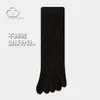 Calcetines de Terciopelo Coral para Hombre Invierno Forrados de Felpa Engrosados Peludos de Cinco Dedos Calcetines Cálidos para el Hogar Postparto Calienta-dedos para Dormir