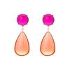Pendientes de resina transparente con forma de gota, elegantes y retro ZA, pendientes geométricos sencillos de estilo europeo y americano, con bordes cruzados para mujer