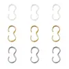 Chapado en cobre oro real oro de 18K bolsa color oro hebilla de tres caracteres pulsera extremo de collar hebilla accesorios de joyería DIY fabricantes al por mayor