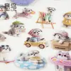 Paquete de Pegatinas para Mascotas Yiniao Serie Compañero Peludo 15 Hojas de Materiales con Temática de Animales de Peluche para Diario Personalizado Collage