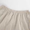 Nuevo Estilo Europeo y Americano Primavera y Verano Holgado y Cómodo Cuadros Manga Larga Shorts con Volantes Pijama Conjunto de Dos Piezas Ropa de Casa Transfronteriza para Mujer