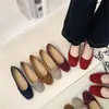 Zapatos de Salón Rojos Retro Estilo Francés para Mujer, con Aumento de Altura Oculto, Estilo Principios de Otoño, Diseño de Lazo Suave, Adecuados para Combinar con Faldas