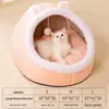 Nido para Gatos, Nido Cerrado para Mascotas, Nido Semi para Perros, Casa para Gatos, Calidez Invernal para Perros Pequeños y Medianos, Adecuado para Todas las Estaciones, Listo para Entrega