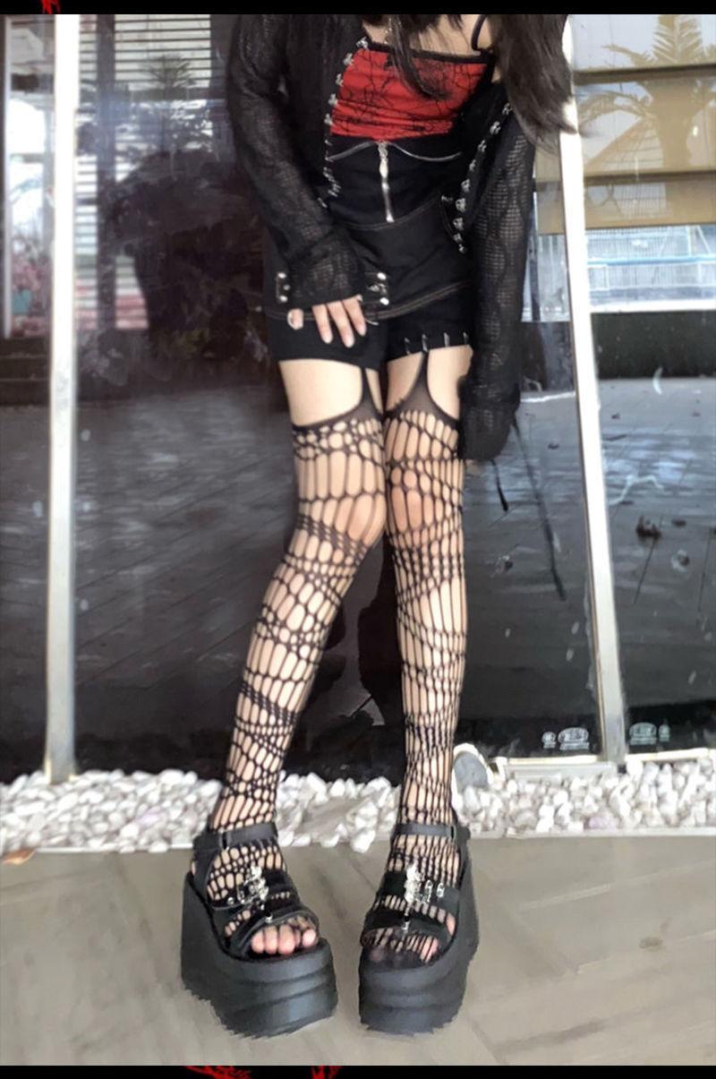 Gothic-Dark-Long-Sexy-Fishnet-