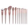 Ventas directas de fábrica Juego de brochas de maquillaje Cangzhou Seiko pelo suave polvo suelto sombra de ojos corrector brocha antibacteriana estuche de cuero portátil juego profesional completo de herramientas de belleza