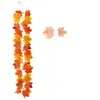 Enredadera artificial de Halloween decoraciones de otoño, decoraciones de pared de Halloween y Acción de Gracias, plantas verdes artificiales para decoración del hogar, enredadera artificial