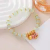 Pulsera de Círculo Único de Amatista Natural con Chapado en Oro Arena, Cristal de Fresa Envuelto, Cristal Rosa, Ojo de Tigre Amarillo para Atraer Riqueza y Regalos de Transferencia