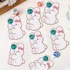 Amazon Festival transfronterizo dibujos animados lindo 10 piezas paleta tarjeta de papel decorativa creativa DIY tarjeta decorativa tarjeta de inserción