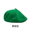 Gorra Transfronteriza Boina de Lana para Mujer Otoño e Invierno Vintage Británico Todo Fósforo Otoño Color Caramelo Gorra Octogonal de Pintor Belle