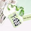 Porta Cartão de Panda Grande em ABS porta-cartão de estudante masculino e feminino fofo conjunto de certificados de cartas de jogo capa protetora comércio exterior Gola halter
