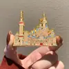Produtos Culturais e Criativos da Cidade Proibida de Pequim: Templo do Céu, Praça Tiananmen, Ímãs de Geladeira de Metal com Nuvens Auspiciosas e Dragão, Lembranças Turísticas do Salão Qinyuan