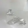 Botella Transparente de Bebida de Jugo para Mascotas Botella de Té de Leche Cold Brew Tipo Plano Recargable Botella de Vino de Frutas 350ml