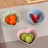 Plato para Condimentos de Paja de Trigo para Cocina Doméstica Plástico Redondo Verduras Saladas Plato Pequeño Vajilla para Aderezos Plato para Snacks Bolsa OPP